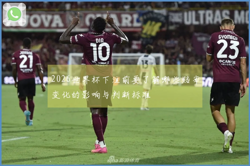 2026世界杯下注前要了解哪些赔率变化的影响与判断标准