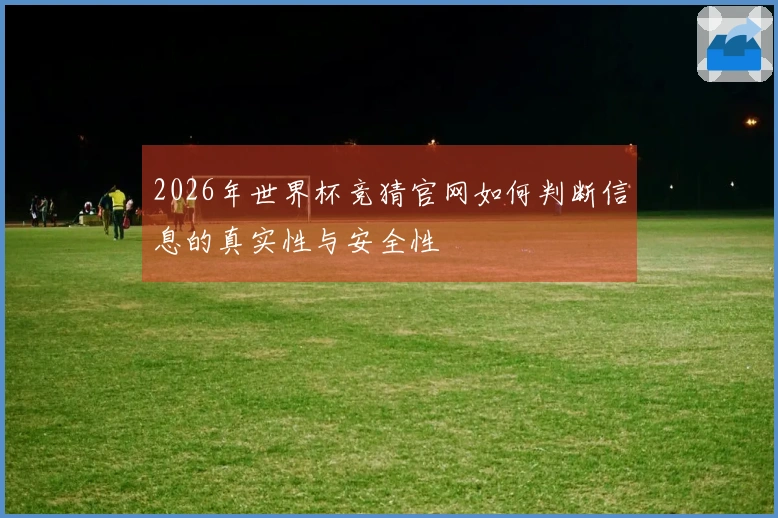 2026年世界杯竞猜官网如何判断信息的真实性与安全性